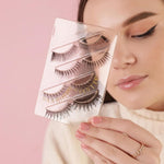 False Eyelashes Trays, Duo Lash Pairs On A Tray, Styles Include Demi, Wispies, Natural & Voluminous, Give Elegant Look For Party Or Event, fake eyelashes set