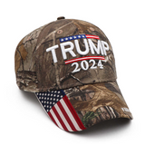 Trump 2024 Adjustable Embroidered Cap Hat