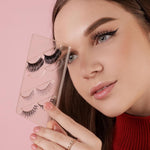 False Eyelashes Trays, Duo Lash Pairs On A Tray, Styles Include Demi, Wispies, Natural & Voluminous, Give Elegant Look For Party Or Event, fake eyelashes set