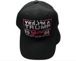 Yes, I'm A Trump Girl 2024 Get Over It! Adjustable Embroidered Cap Hat