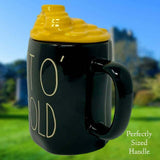 Rae Dunn Pot O' Gold Black Mug with Gold Coins Topper Lid Valentine's Day Gift