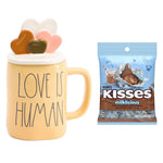 Rae Dunn Love Is Human Yellow Mug Valentine's Day Gift