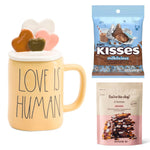 Rae Dunn Love Is Human Yellow Mug Valentine's Day Gift