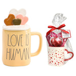 Rae Dunn Love Is Human Yellow Mug Valentine's Day Gift