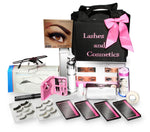 Eyelash Extension Kit | No Burn Glue Non Irritant | Made in USA | Over 300 Applications with Lashes Single, Cluster, Strip, Designer. Professional Use Grade