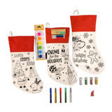 Christmas Stocking Painting & Coloring Kit - FREE Christmas Gift Bag!