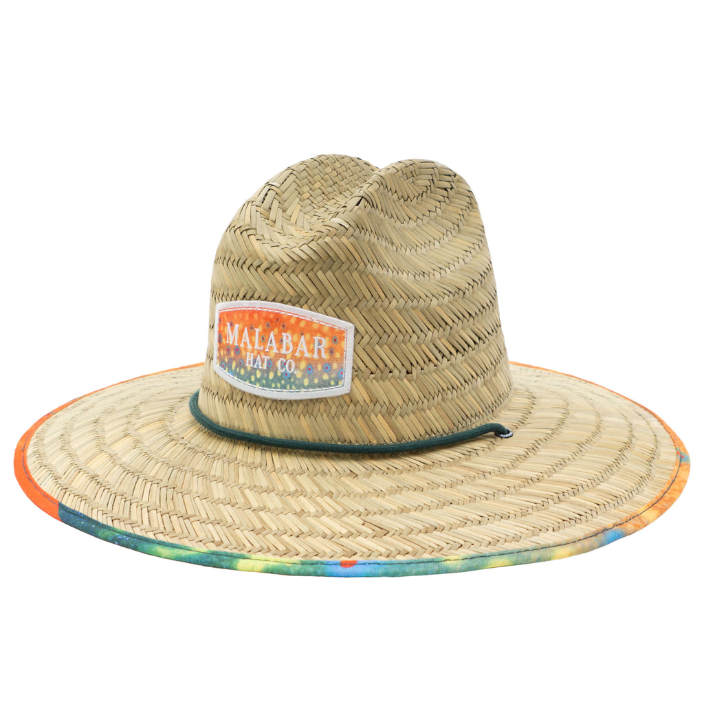 Fish Scales Men's Sun Hat Straw Hat For Beach, Boating, Fishing, Walki –  Malabar Hat Company