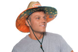 Fish Scales Men's Sun Hat Straw Hat For Beach, Boating, Fishing, Walking, or Hanging By The Pool