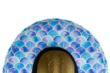 Mermaid Scales Woman Sun Hat Straw Hat For Beach, Boating, Fishing, Walking, or Hanging By The Pool