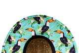 Toucan Men's Sun Hat Straw Hat For Beach, Boating, Fishing, Walking, or Hanging By The Pool